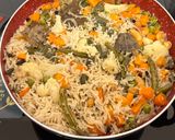 A picture of step 10 of Coconut Milk Vegetable Pulao.