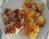 Foto del paso 6 de la receta: Fritada de calabaza y patatas con pollo a la plancha