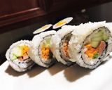 Hình bước làm 5 của món Kimbap Hàn Quốc