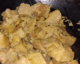 A picture of step 2 of Oal ki sabzi (elephant food).