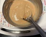A picture of step 3 of Eggless Coffee Cake (in pressure cooker).