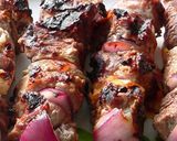 A picture of step 2 of Eastern Pomegranate Lamb Kabobs.