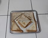 Foto langkah ke 3 dari resep Chocolate Cheese Toast (Roti O/Roti Boy Ala-ala).