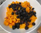 Une image de l'étape 15 de Salade de melon et fruits du jardin au jus d’agrumes.