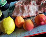 Ribs (côtes levées) grillées aux abricots étape de la recette 1 photo