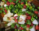 A picture of step 14 of Kolhapuri Mixed Veg Curry.