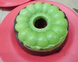Foto langkah ke 6 dari resep Lapis kukus coklat pandan.
