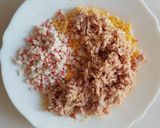 Foto del paso 5 de la receta: Huevos rellenos de atún y marisco