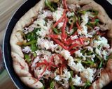 A picture of step 5 of Chicken pizza.
