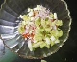 A picture of step 1 of Vegetable dahi raita.