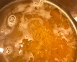 A picture of step 1 of Noodle Soup with Serrano Ham and Hard-Boiled Egg.