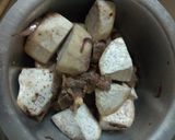 A picture of step 4 of Arrowroots in beef stew #mycreativearrowrootsrecipecontest#.