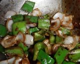 A picture of step 1 of Chilli paneer.