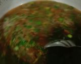 A picture of step 2 of Mathi matter pulav.