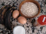 Tortitas de plátano y avena