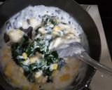 A picture of step 2 of Cheesy Spinach and Corn Sandwich.