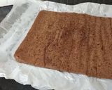 A picture of step 11 of Snickers Chocolate Roll Cake.