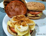 Foto del paso 5 de la receta: Lomo-burger con manzana, queso de cabra y salsa Hoisin