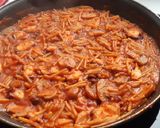 Foto del paso 9 de la receta Fideos con pulpo y champiñones