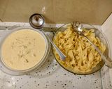 Foto del paso 9 de la receta: Tagliatelle con picantón asado en crema de queso