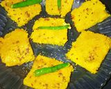 स्टिम खमण ढोकला (steam khaman dhokla recipe in Hindi) रेसिपी चरण 10 फोटो