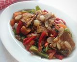 Foto langkah ke 4 dari resep Ikan Asin Jambal Tumis Bawang Merah #PR_RecookOlahanIkanAsin.