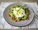 Foto del paso 5 de la receta: Pak choi con tomate confitado, burrata trufada y pesto