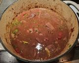 A picture of step 8 of Beef Bourguignon.