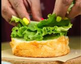 A picture of step 8 of Rajma Kebab Sandwich￼.