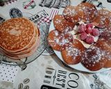 Pas rețetă Pancakes cu căpșuni 5 fotografie