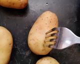 A picture of step 1 of Baked Cheesy potatoes.