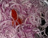 A picture of step 1 of Spring roll filling.