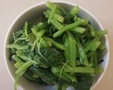 Foto langkah ke 1 dari resep Sigeumchi Namul | Salad Bayam Korea.