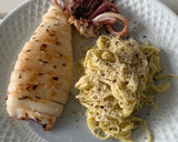 Foto del paso 5 de la receta: Calamar a la plancha con tallarines