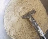 A picture of step 2 of Khadim paak (fresh coconut halwa).