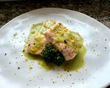 A picture of step 7 of Baked Salmon Fillet with Broccoli Reduction.