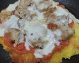 Foto del paso 9 de la receta: Arepizza🥯🌽🧀🍗🫓🥓🍅