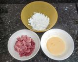 รูปขั้นตอนการทำที่ 1 ของ หมูทอดผัดเปรี้ยวหวาน