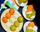 ট্রাইকালার আপ্পম চিতই পিঠা(tricolour appam chitoi pithe recipe in Bengali) রেসিপির ধাপ 3 ছবি