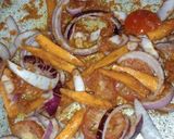 A picture of step 1 of Fried pasta.