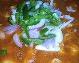 A picture of step 20 of Chicken chilli with rice.