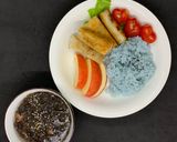 A picture of step 2 of Eat Clean - Day 18: Spinach Smoothie - Vegetarian Spring Rolls - Egg Salad.