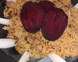 A picture of step 7 of Sindhi masala pulao.