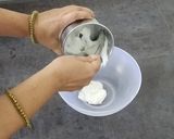 A picture of step 2 of Left over Rice Pakodi.