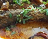 A picture of step 4 of Pohala macha besara(Fried Pohala fish in tangy mustard gravy).