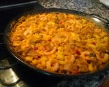 A picture of step 17 of Paella Mixta (Señoret).