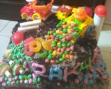 Foto langkah ke 7 dari resep Blackforest kukus spesial HUT Rakha.