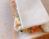 A picture of step 3 of Breakfast Potato Salad Cheese Mayo Toast.