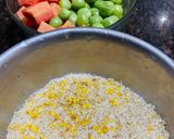 A picture of step 1 of Dalia khichdi (broken wheat).