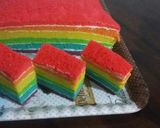 Foto langkah ke 10 dari resep Rainbow cake butercream super lembuutt.